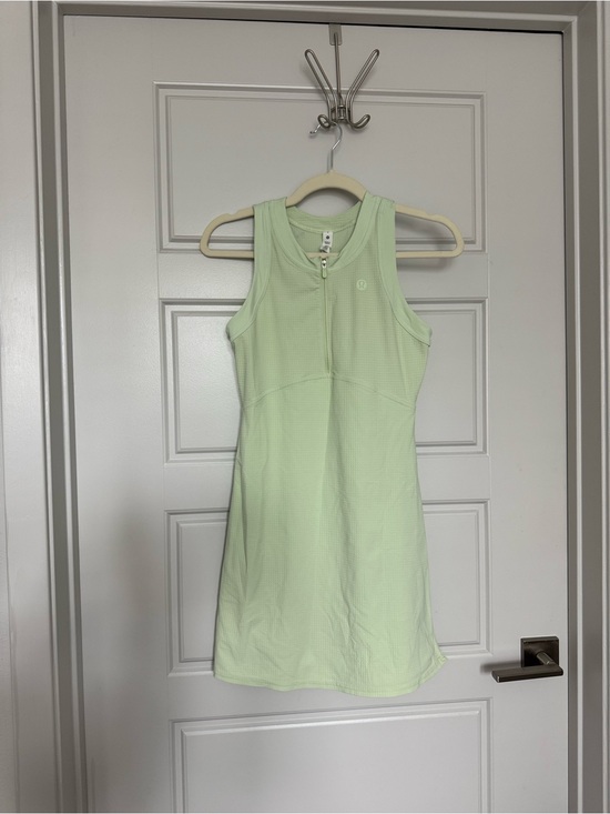lululemon athletica Dresses & Skirts - ❗️SOLD❗️Lululemon Light Green Athletic Zip-Front Tank Dress